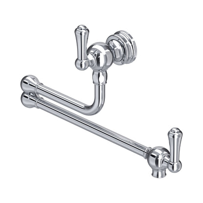 NEW Perrin & Rowe 4799CP Pot Filler Kitchen Tap with Lever CHROME BR4183