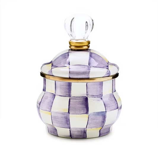 NEW Mackenzie-Childs Lidded Sugar Bowl & enamelled lid All Colours IN STOCK