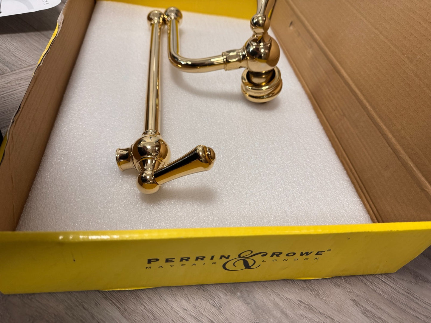 UNUSED Perrin & Rowe Phoenician 4799IG Pot Filler Tap GOLD lever AX4652
