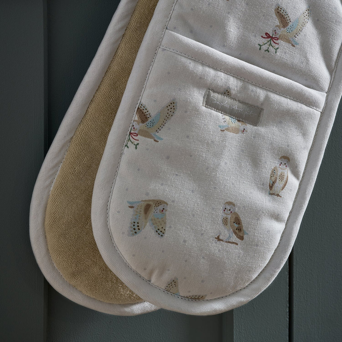 NEW Sophie Allport SNOWY OWLS Double Oven Gloves Mitts & Matching Items IN STOCK