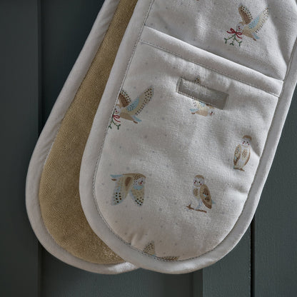 NEW Sophie Allport SNOWY OWLS Double Oven Gloves Mitts & Matching Items IN STOCK
