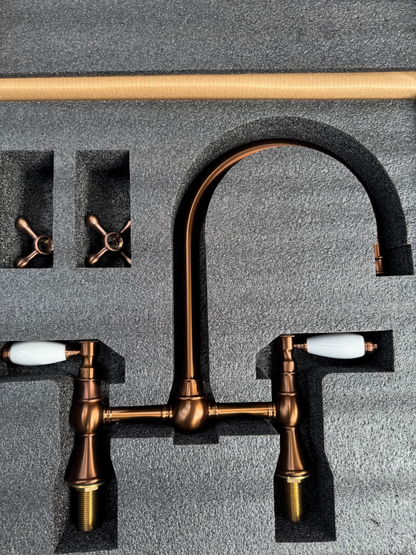 NEW Traditional Copper Kitchen Mixer tap Victoria plumbing tap factory AX4540