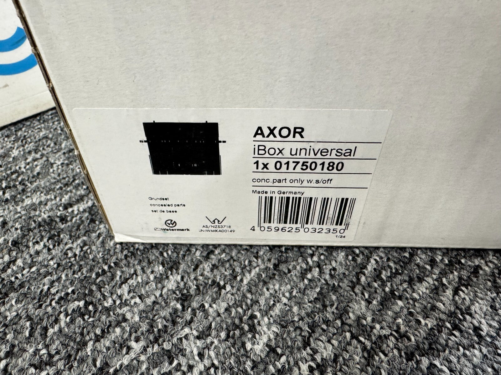 NEW Hansgrohe AXOR 01750180 iBox universal Basic set with shut-off unit BR838