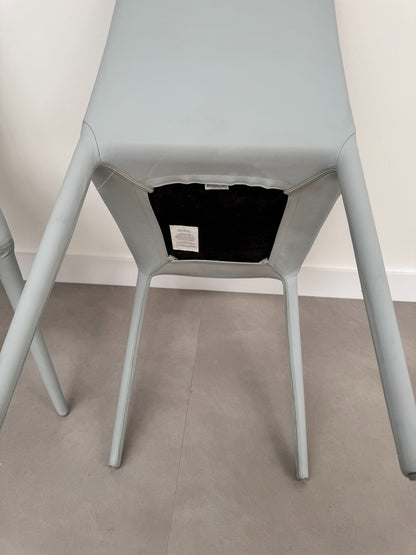 2 x Bonaldo Rest Filly Chairs seats Pale Sky Blue AX015