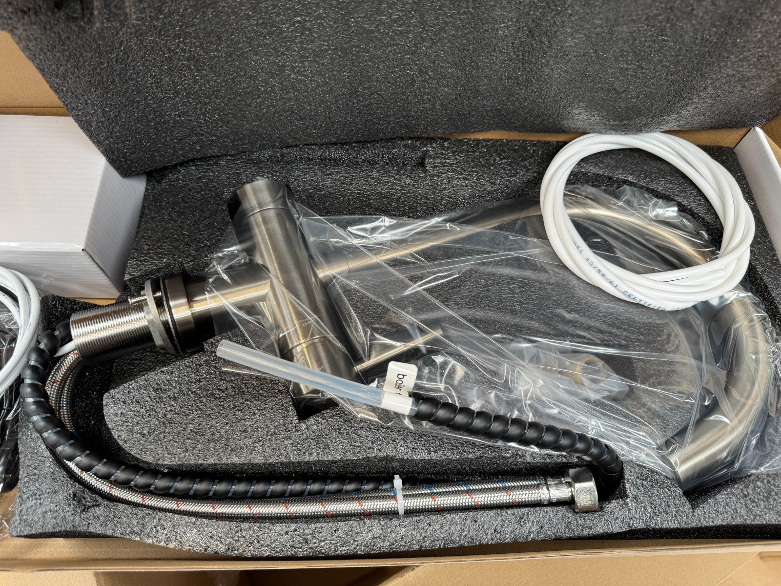NEW Tap Factory Carysil Milla Boiling Hot water Tap 3 n 1 twist AX4485  BR Steel