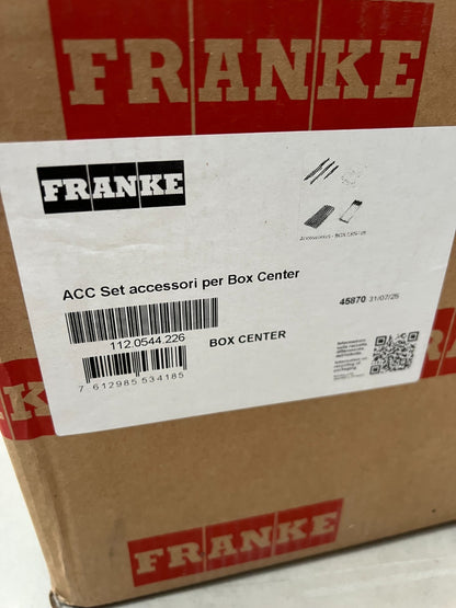 New Franke 45870 Accessories BOX CENTER  Acc Set  112.0544.226 BR4000