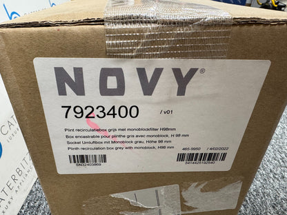 NEW NOVY 7923400 Plinth recirculation Kit Extractor Filter box grey BR879