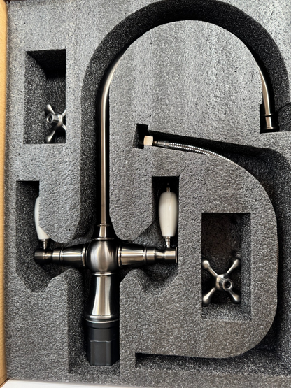 NEW Traditional Gunmetal Kitchen Mixer Victoria plumbing tap factory AX4533