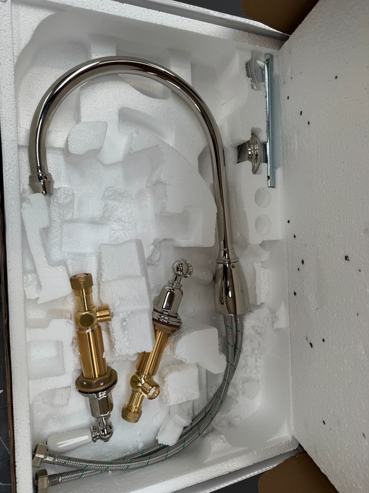 NEW Perrin & Rowe 4371NIWPC Athenian Phoenician Kitchen Mixer Tap NICKEL AX4310