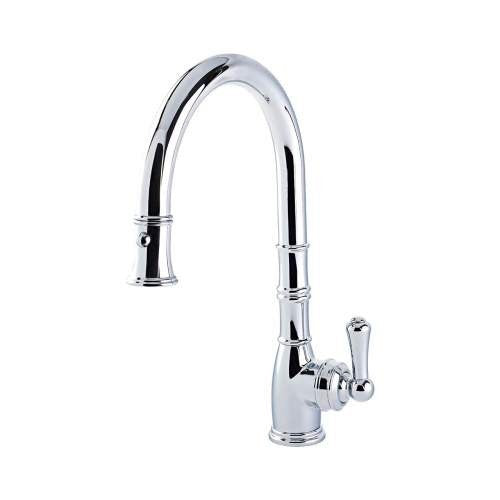 NEW Perrin & Rowe 4744PF Aquitane Provence Kitchen pull down tap PEWTER  AX4305