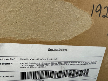 NEW Westin Cache 900 Built in Extractor Hood blower Appliance