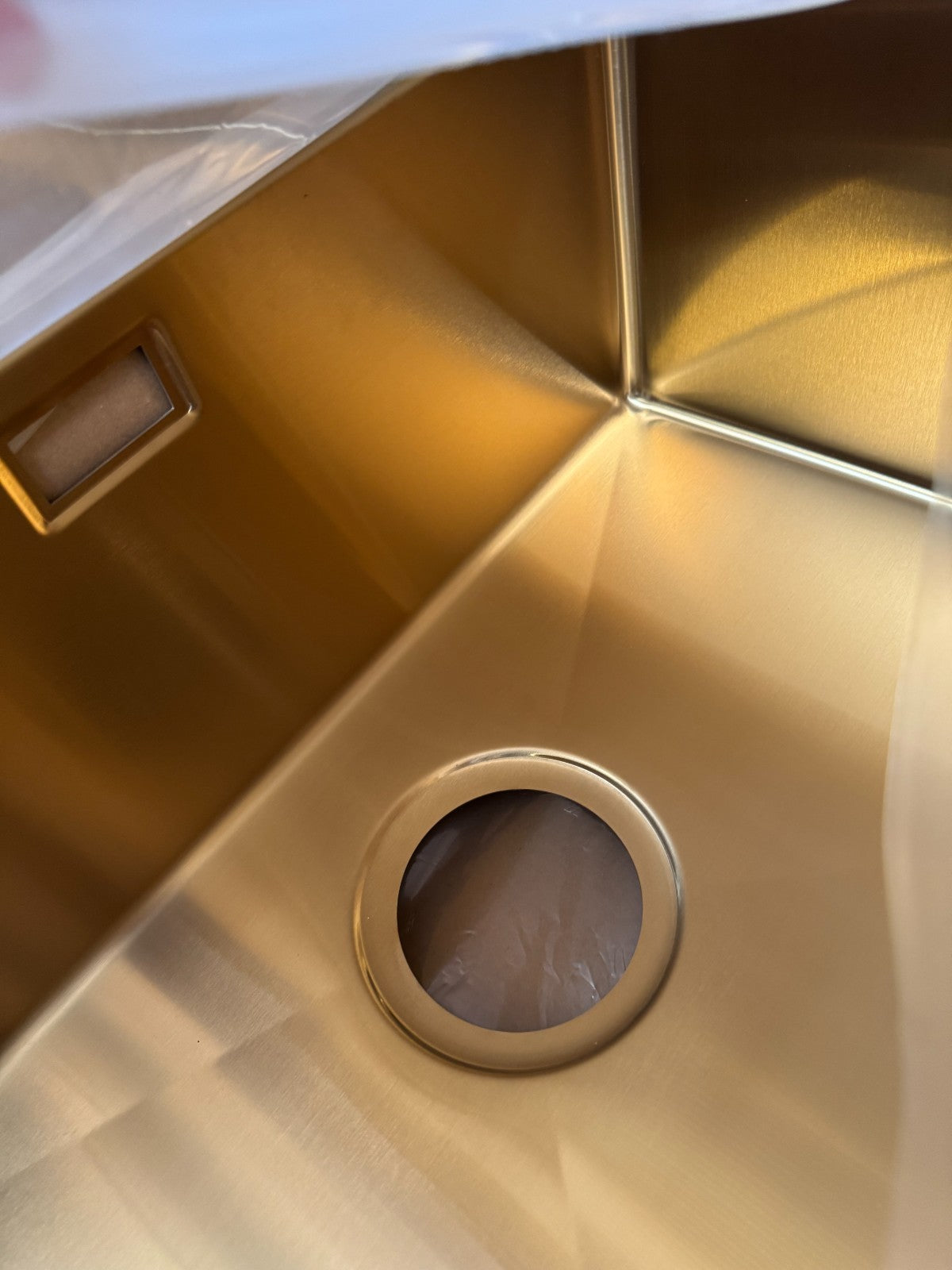 NEW Gold Brass Undermount Single Bowl Kitchen Sink 530 x 430mm AX4316