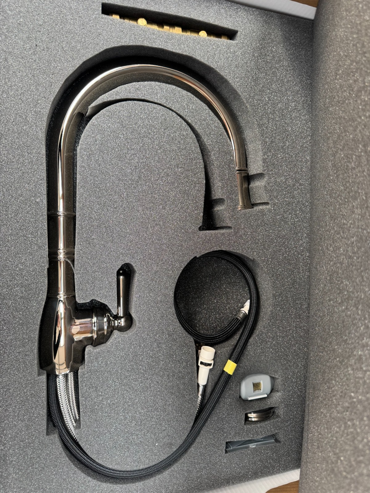 NEW Perrin & Rowe 4744NI Aquitane Provence Mixer Pull down Tap NICKEL AX4307