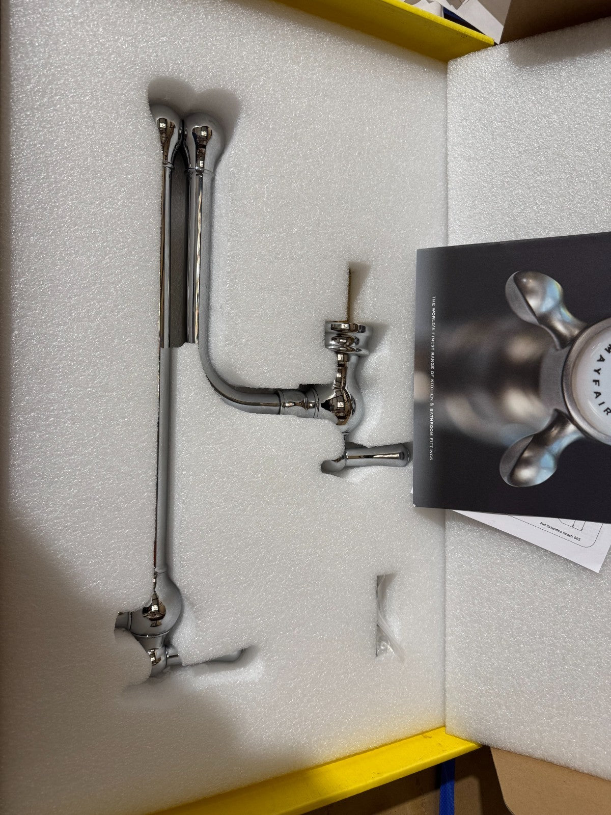 NEW Perrin & Rowe 4799CP Pot Filler Kitchen Tap with Lever CHROME BR4183