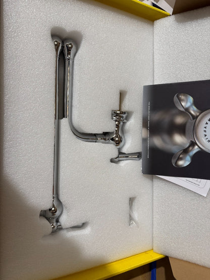 NEW Perrin & Rowe 4799CP Pot Filler Kitchen Tap with Lever CHROME BR4183