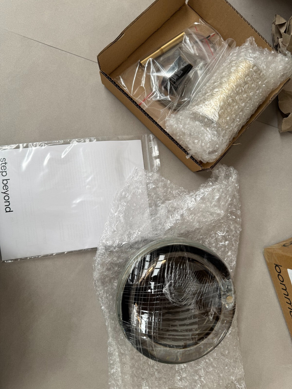 NEW Bomma Lighting Light Lens Pendant Smoke & brushed Brass Boris Klimek AX002
