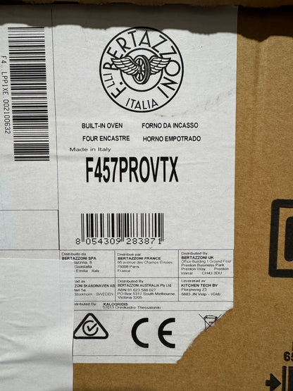 NEW Bertazzoni F457PROVTX Professional Combi Steam Oven 60x45 BR4410