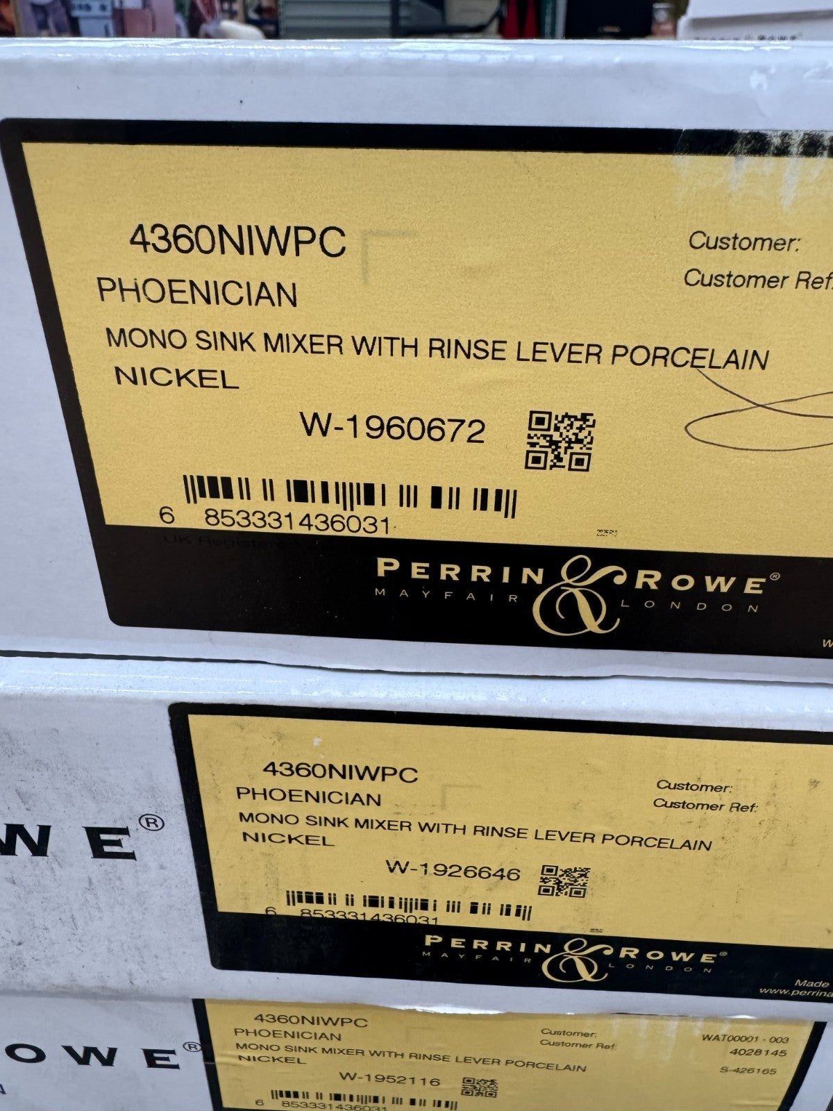 NEW Perrin & Rowe 4360NIWPC Phoenician Parthian Sink Mixer Tap with Rinse AX4428