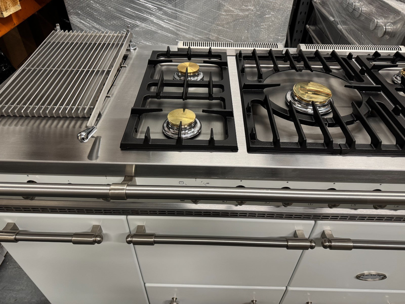 Lacanche Flavigny 1805mm Range Cooker Oven White & Stainless Steel BR4141