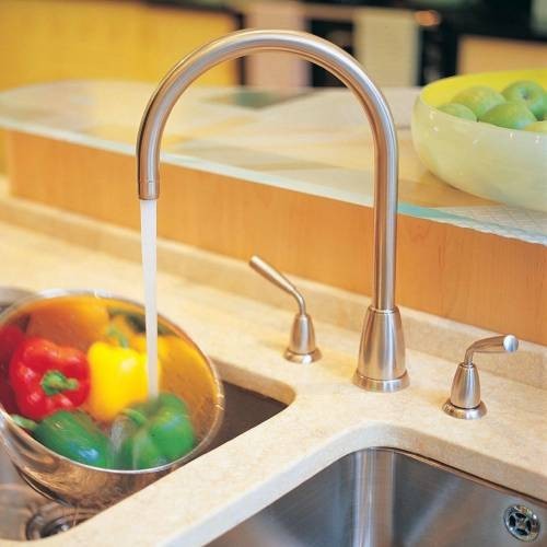 NEW Perrin & Rowe 4871SB Titan 3 hole kitchen Tap SATIN BRASS AX4432