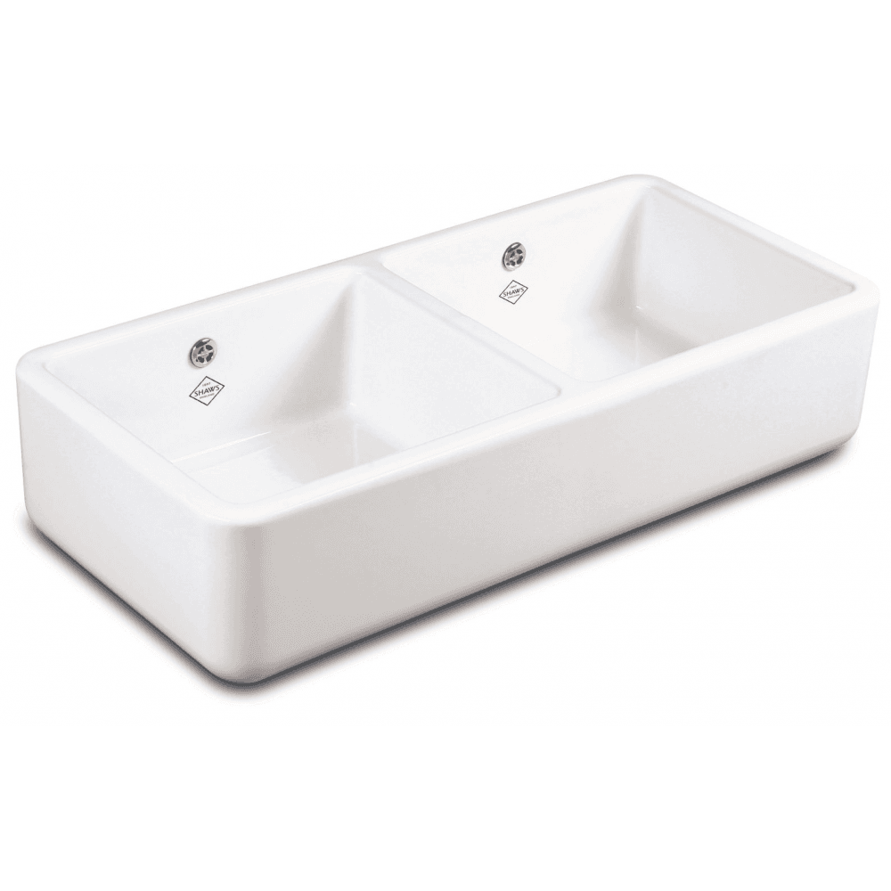 NEW Shaws Of Darwen SCLD800WH Classic Double 800 Belfast Kitchen Sink BR4353