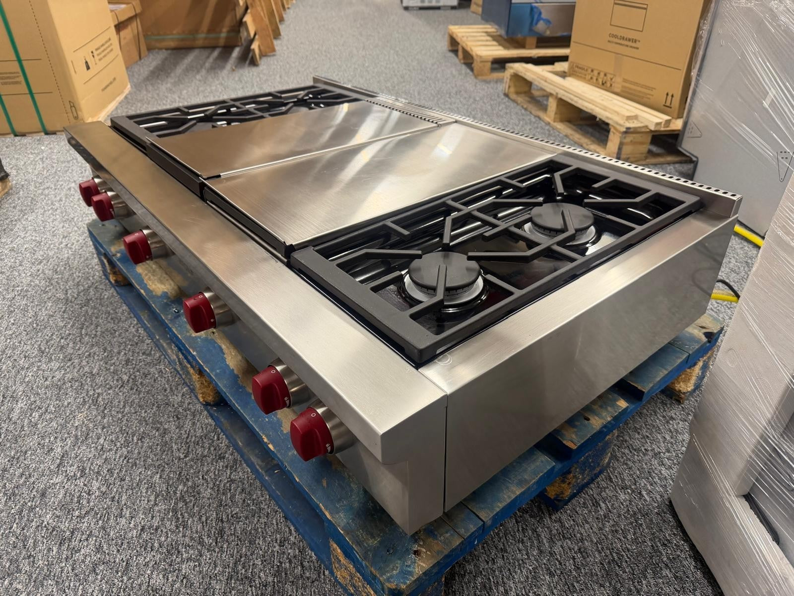 Wolf ICBSRT484CG 48 inch Range top Cooktop Hob Chargrill BR4143