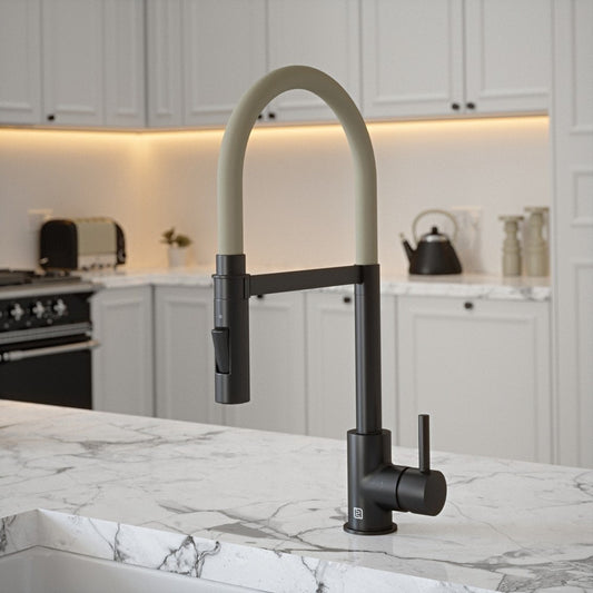 NEW Black Ivory Spray Hose Mixer tap Victoria plumbing tap factory AX4552