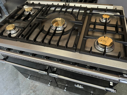 Lacanche Cluny 100cm Range Cooker Oven Black & Chrome appliance B3269