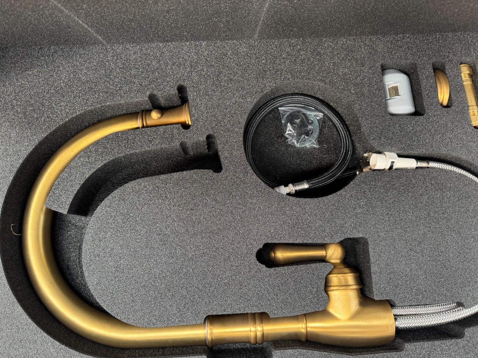 NEW Perrin & Rowe 4744AB Aquitaine Provence Kitchen pull down Tap BRASS  AX4308
