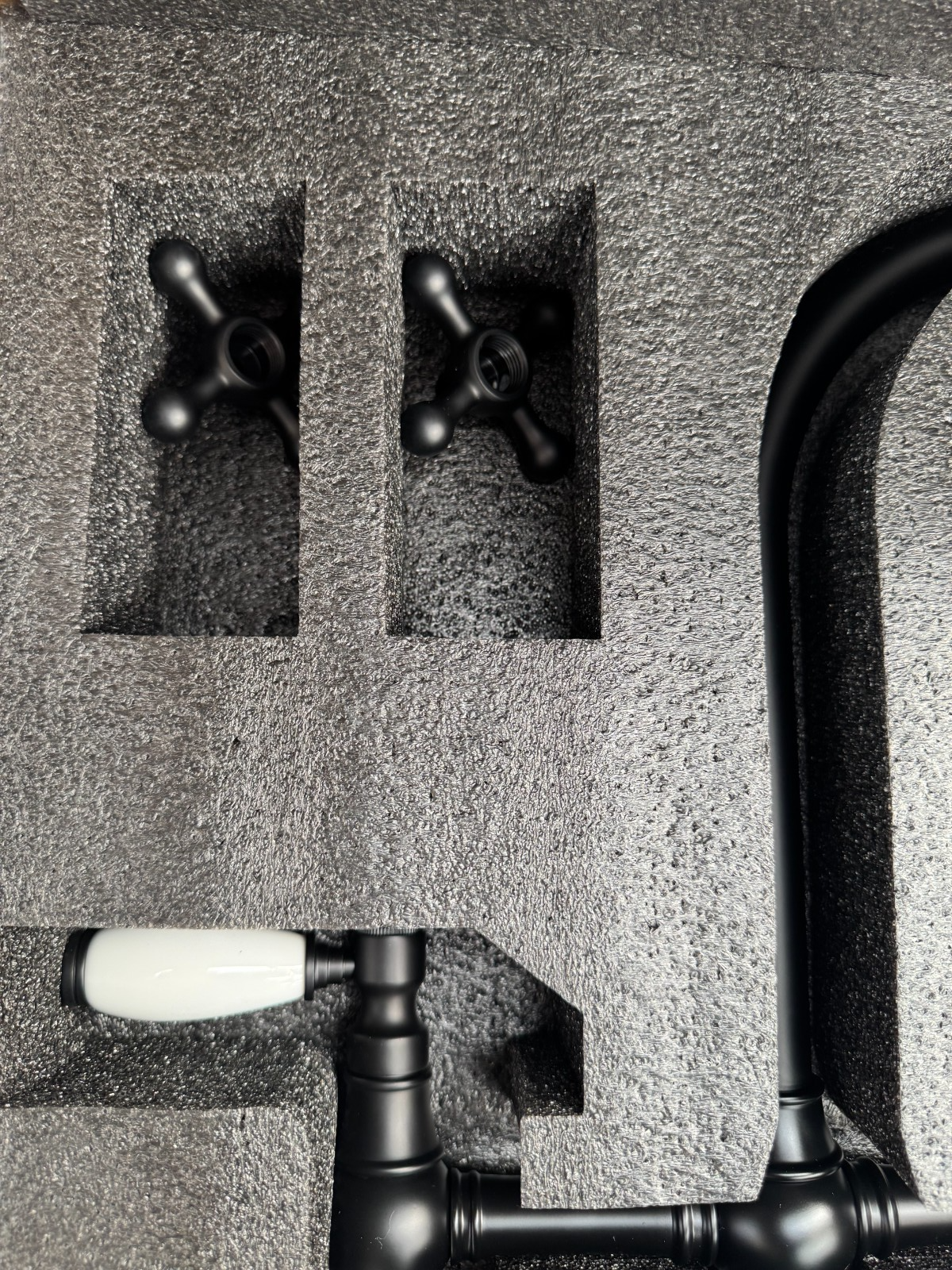 NEW Traditional Bridge Mixer tap Victoria plumbing tap factory BLACK AX4545