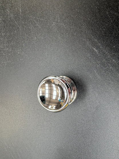 NEW Perrin & Rowe 6090 CP Chrome Large Concave Drawer Handle Knob AX4467