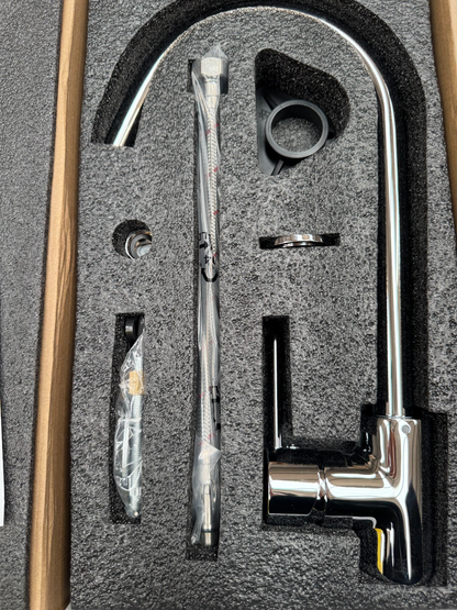 NEW Chrome Single Lever round Mixer Carysil Victoria plumbing tap factory AX4570