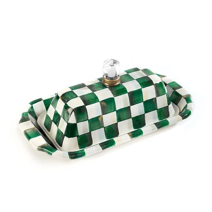 NEW Mackenzie-Childs EMERALD CHECK Items Enamel Finish IN STOCK Available Now