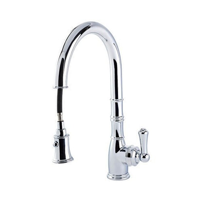 NEW Perrin & Rowe 4744NI Aquitane Provence Mixer Pull down Tap NICKEL AX4307