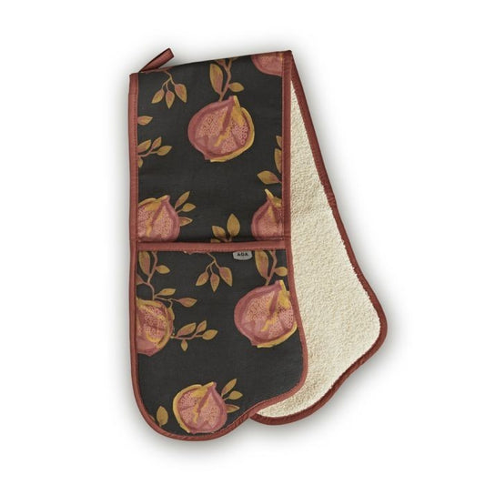 NEW Authentic AGA Pomegranate Black Double Oven Glove Cookshop IN STOCK