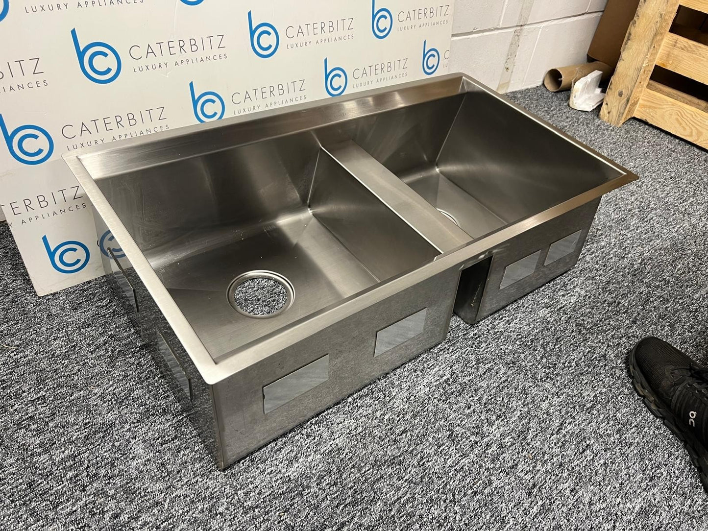 UNUSED Kohler 3672 -NA 8 Degree Undermount Stainless Steel Kitchen Sink BR4102