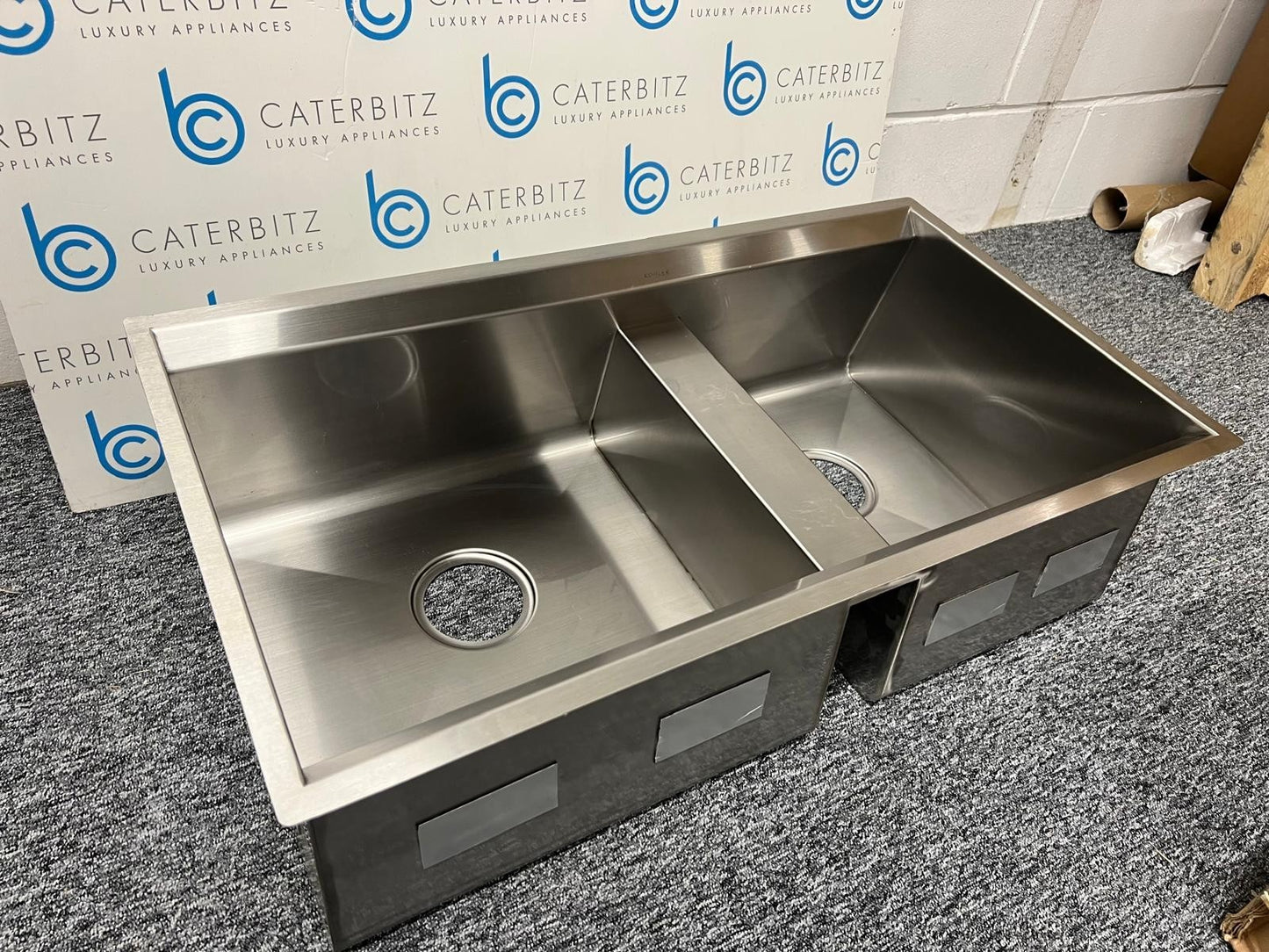 UNUSED Kohler 3672 -NA 8 Degree Undermount Stainless Steel Kitchen Sink BR4102