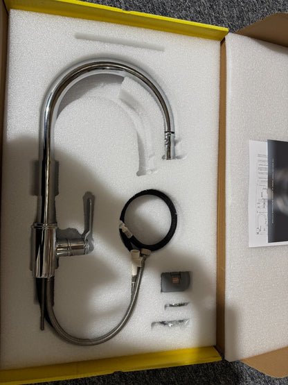 NEW Perrin and Rowe Armstrong 4544HSCP Lever Tap with Pull Down CHROME BR4185