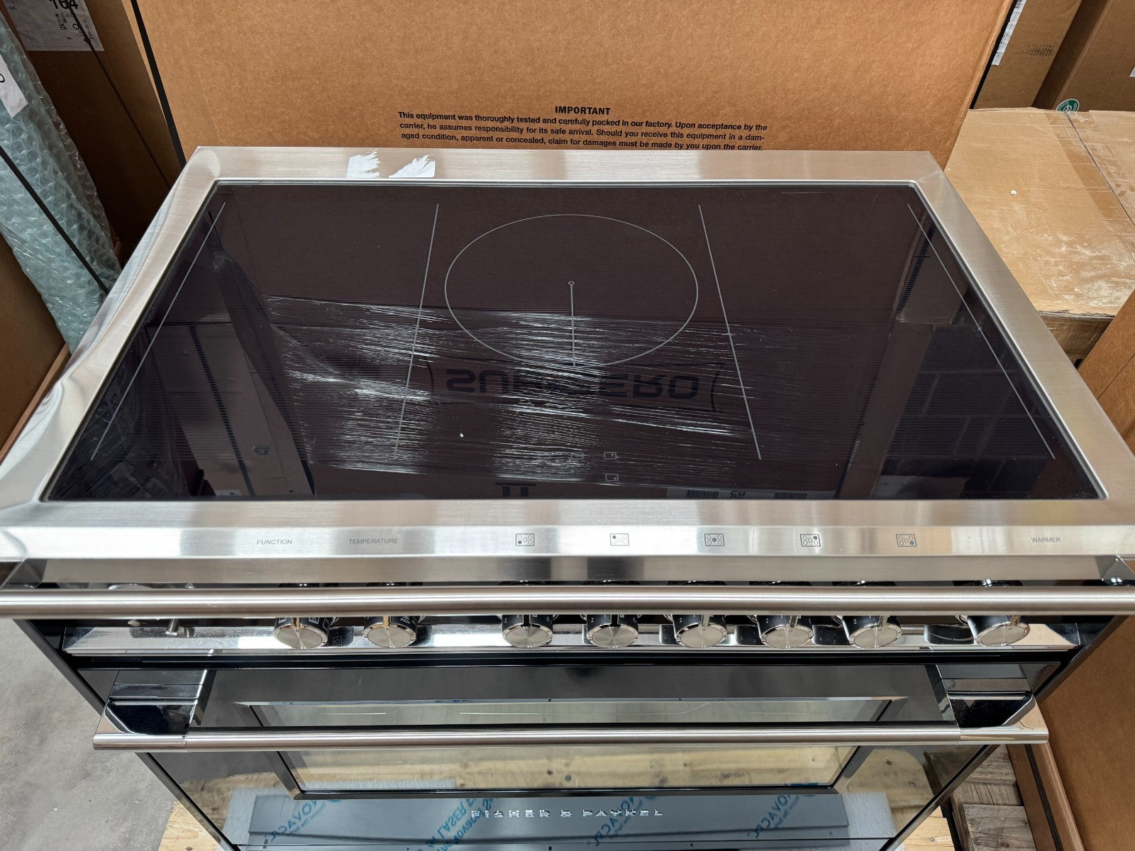 NEW Fisher & Paykel OR90SCI6B1 Induction Range Cooker oven Black GRADED BR4636