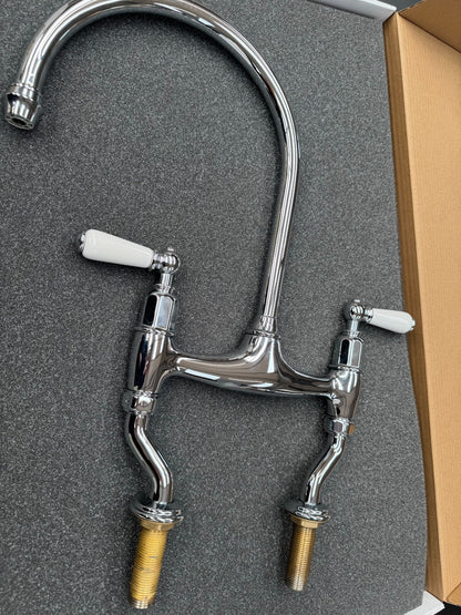 NEW Perrin & Rowe 4193CPWPC Ionian Bridge Lever Tap CHROME BR4295