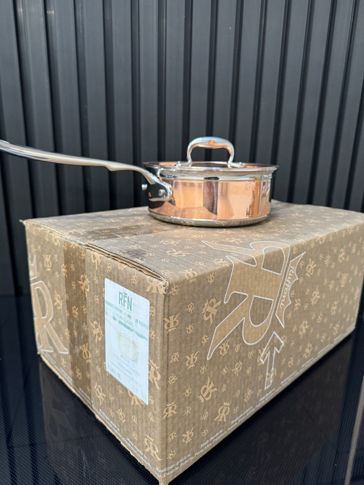 NEW Ruffoni Con Classe 22cm Covered Saucepan Pot Cookware Copper AX