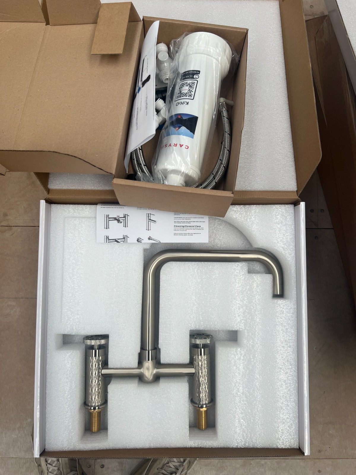 NEW StainlessSteel Quilt Kitchen Mixer tap Victoria plumbing tap factory AX4602