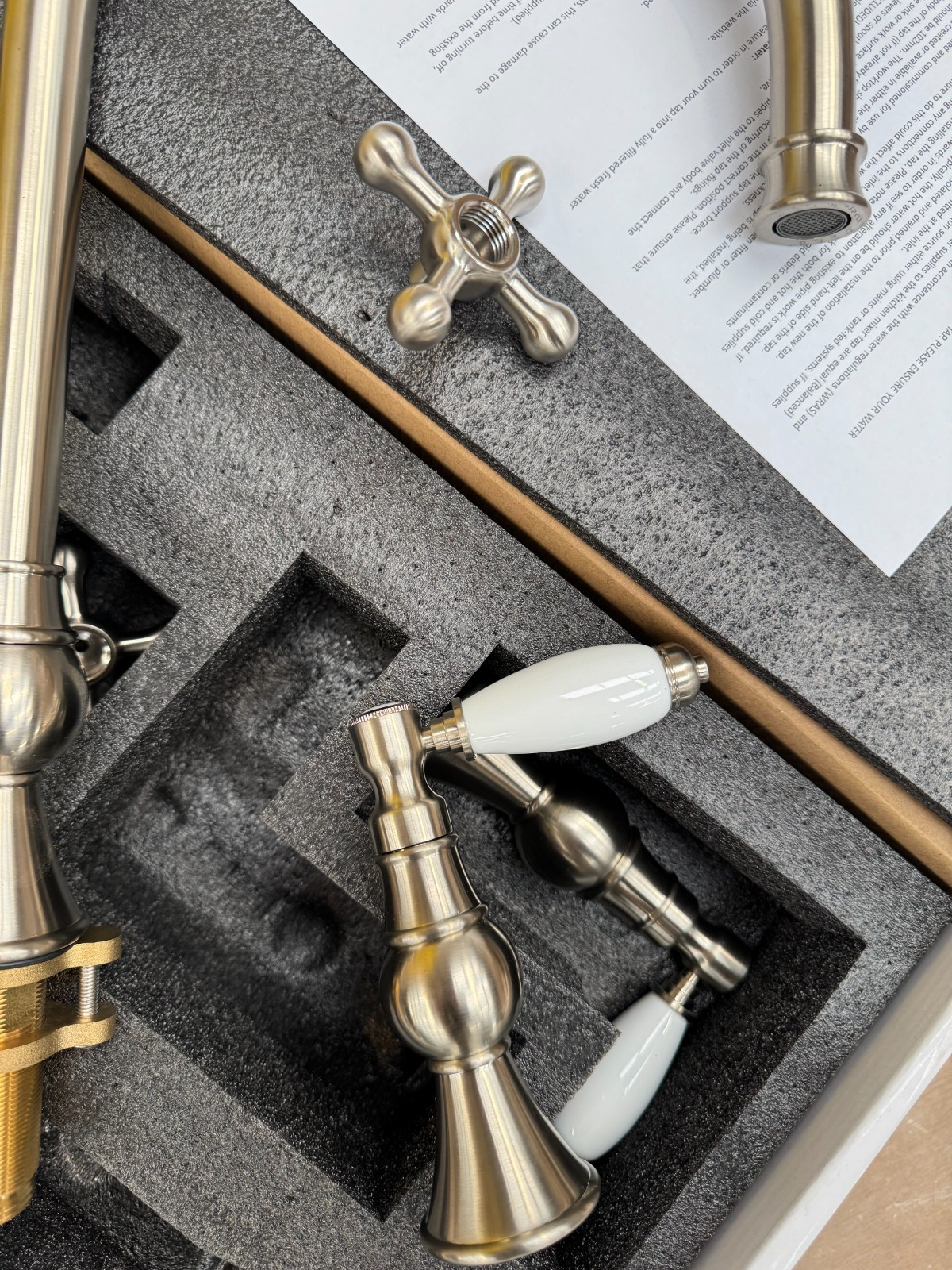 NEW Traditional Nickel Kitchen Mixer tap Victoria plumbing tap factory AX4580