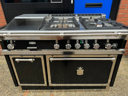 Officine Gullo OG Professional OG128 Range Cooker Oven Black & Chrome La Cornue