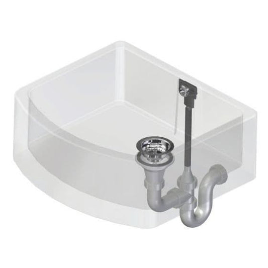 NEW Perrin & Rowe 6485CP Single Bowl sink Waste & overflow CHROME Kit AX4325