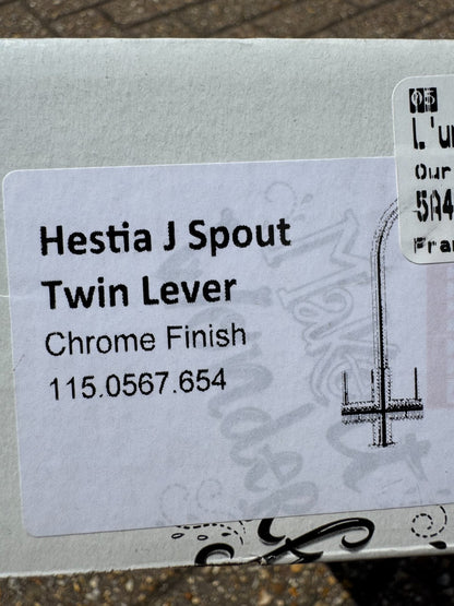 New Franke Hestia 115.0567.654 J Spout Chrome Kitchen Tap Lever BR2307