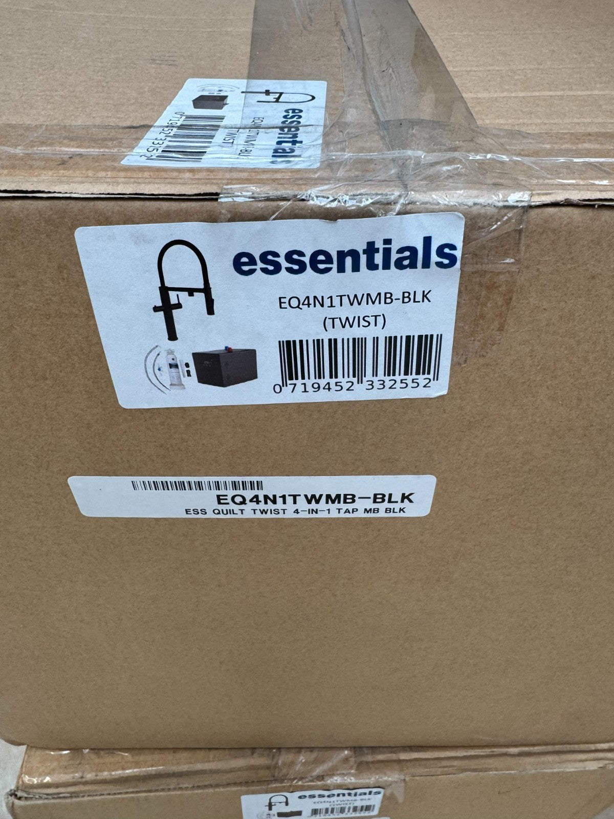 NEW Tap Factory Carysil Quilt Boiling Hot water Tap 4 n 1 twist AX4481 Black