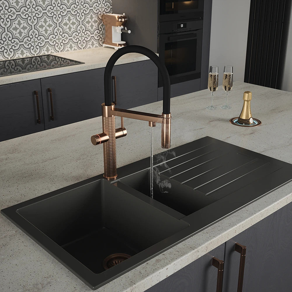 NEW Tap Factory Carysil Quilt Boiling Hot water Tap 4 n 1 digital AX4478 Copper