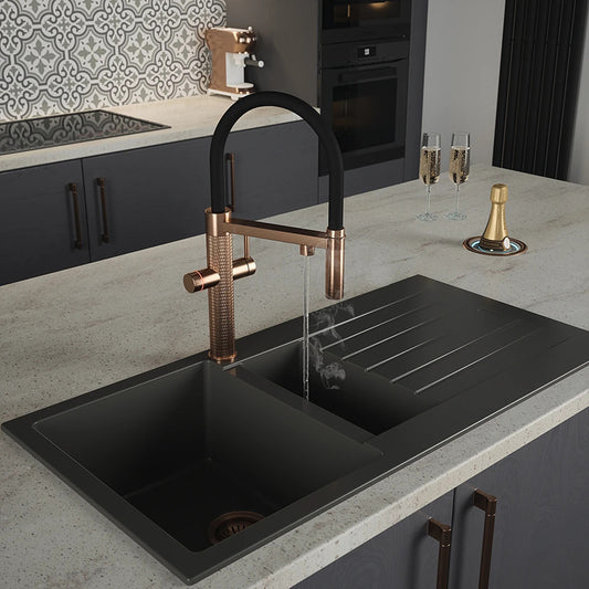 NEW Tap Factory Carysil Quilt Boiling Hot water Tap 4 n 1 digital AX4478 Copper