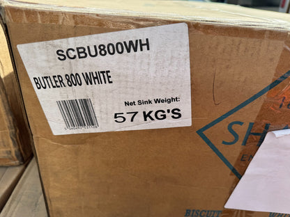 NEW Shaws Of Darwen Classic Butler 800 Belfast Sink SCBU800WH white BR4395